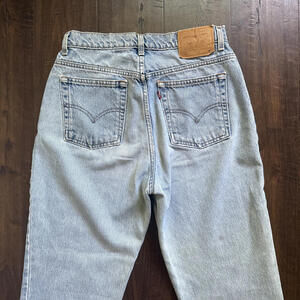 Vintage Levi 512 Light Wash High Waist Tapered Leg 12M 30 Cotton